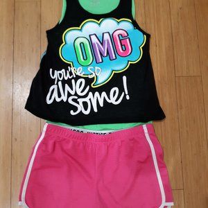 Girls JUSTICE Shorts and Tops Size 14 & 18